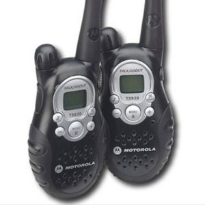 Motorola T5820 Two-Way Radios in Black and Gray